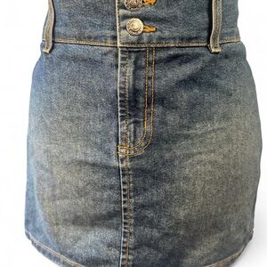XOXO Denim Mini Skirt - Blue